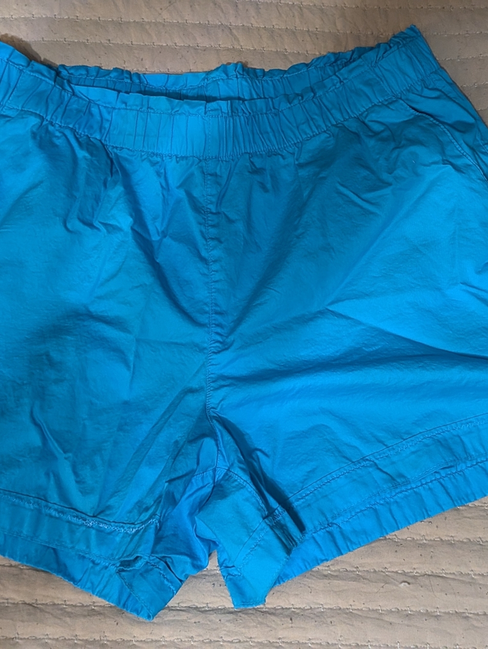 Old Navy Cotton Shorts Large Turquoise Blue Inseam 3 Inch